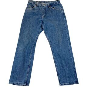 Wrangler Men's Jeans 32x30 Relaxed Fit Blue 100% Cotton Straight Leg